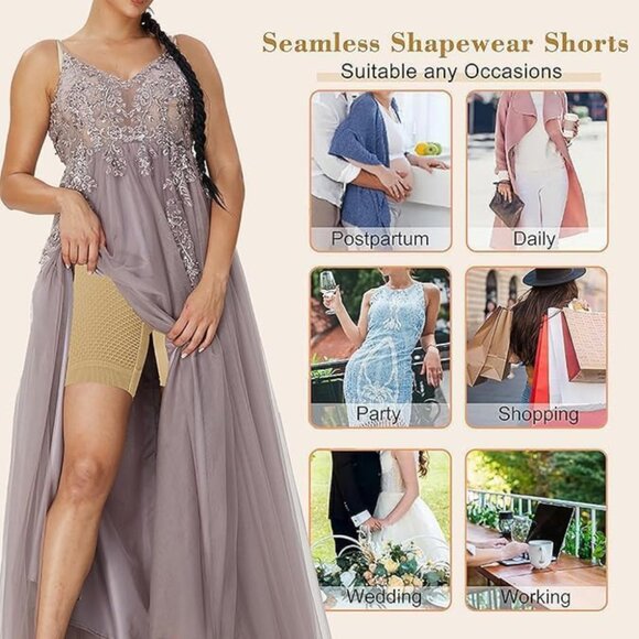 PAKNADA Women's Shapewear Shorts - High Waist Tummy Control Body Shaper - Picture 5 of 5